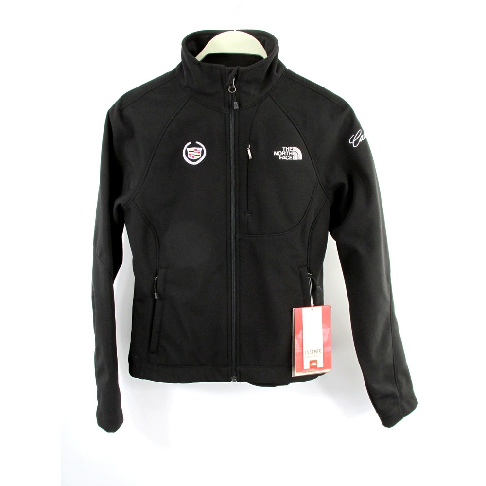 The North Face Apex Bionic Jacket Womens XS Black Cadillac Logo Softshell
